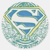 Superman_Stylized___Wings_and_Name_Logo_Classic_Round_Sticker_1 Superman Stylized Wings And Name Logo Classic Round Sticker