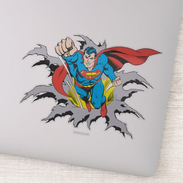 Superman_Tears_Thru_Sticker_1 Superman Tears Thru Sticker