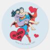 Superman_Valentine's_Day___I'll_Catch_You_Classic_Round_Sticker_1 Superman Valentines Day Ill Catch You Classic Round Sticker