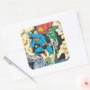 Superman_&_Green_Lantern_Fight_Brainiac_Square_Sticker_3 Superman Green Lantern Fight Brainiac Square Sticker