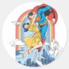 Superman_&_Lois_in_Yellow_Classic_Round_Sticker_1 Superman Lois In Yellow Classic Round Sticker