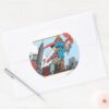 Superman_&_Skyscrapers_Classic_Round_Sticker_3 Superman Skyscrapers Classic Round Sticker