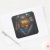 Superman___Chest_Reveal_Sketch_Colorized_Square_Sticker_3 Superman Chest Reveal Sketch Colorized Square Sticker