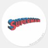 Superman___Classic_Logo_Classic_Round_Sticker_1 Superman Classic Logo Classic Round Sticker