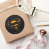 Superman___Halloween_Inspired_Logo_Classic_Round_Sticker_5 Superman Halloween Inspired Logo Classic Round Sticker