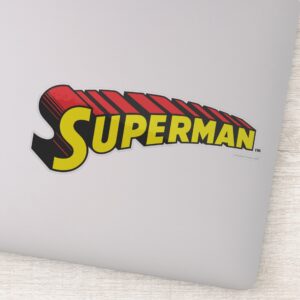 Superman___Yellow_Red_Letters_Logo_Sticker_1 Superman Yellow Red Letters Logo Sticker