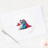 Superman_and_Krypto_Classic_Round_Sticker_3 Superman And Krypto Classic Round Sticker