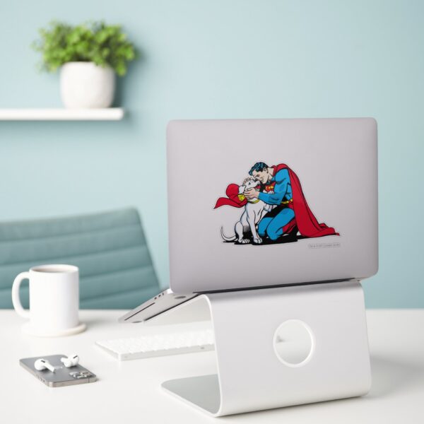 Superman And Krypto Sticker