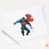 Superman_in_Shadow_Classic_Round_Sticker_3 Superman In Shadow Classic Round Sticker