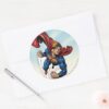 Superman_swift_through_the_air_classic_round_sticker_3 Superman Swift Through The Air Classic Round Sticker