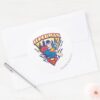 Superman_with_Electricity_Classic_Round_Sticker_3 Superman With Electricity Classic Round Sticker