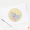 Sweet Dumbo And Timothy Sleeping Classic Round Sticker