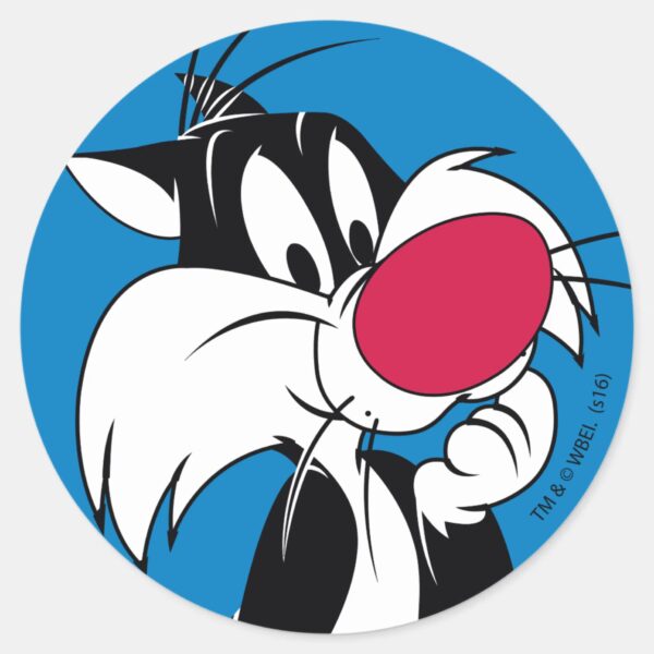 Sylvester_Jr.___Classic_Pose_Classic_Round_Sticker_1 Sylvester Jr. Classic Pose Classic Round Sticker