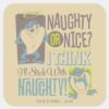 TAZ™-_Naughty_or_Nice__Square_Sticker_1 TAZ™ Naughty Or Nice Square Sticker