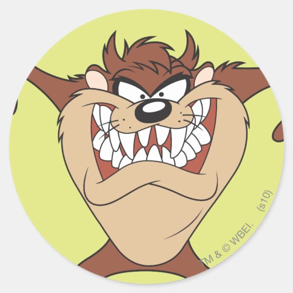 TAZ™_Arms_Wide_Classic_Round_Sticker_1 TAZ™ Arms Wide Classic Round Sticker