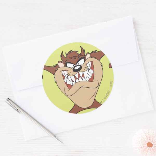 TAZ™_Arms_Wide_Classic_Round_Sticker_3 TAZ™ Arms Wide Classic Round Sticker