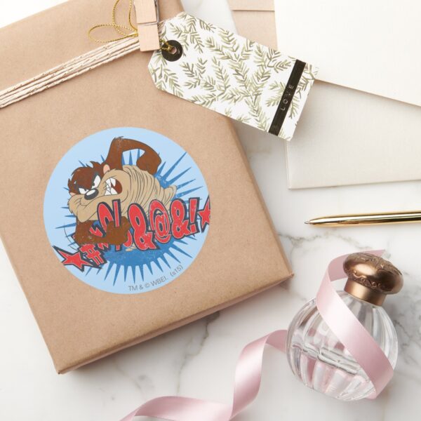 TAZ™_Censored_Classic_Round_Sticker_5 TAZ™ Censored Classic Round Sticker