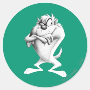 TAZ™ Drawing Classic Round Sticker