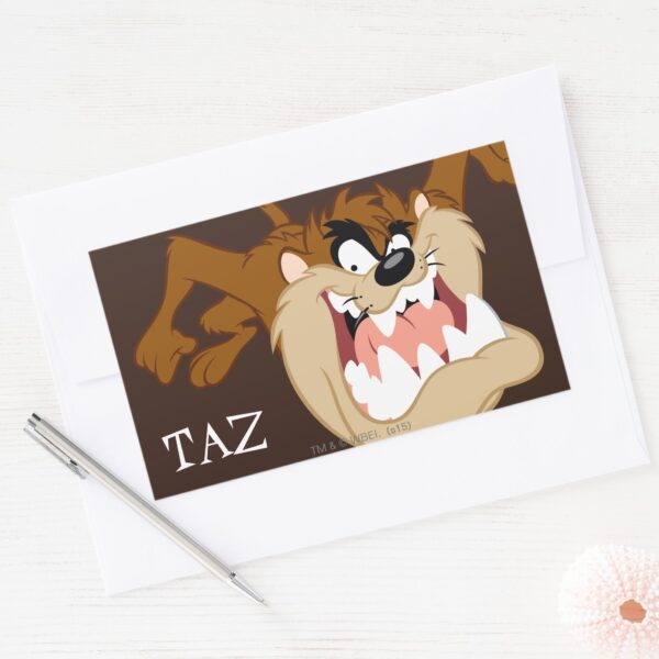 TAZ™_Evil_Grin_Rectangular_Sticker_3 TAZ™ Evil Grin Rectangular Sticker