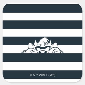TAZ™_Hiding_In_Stripes_Square_Sticker_1 TAZ™ Hiding In Stripes Square Sticker