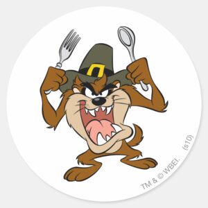 TAZ™ Hungry Classic Round Sticker