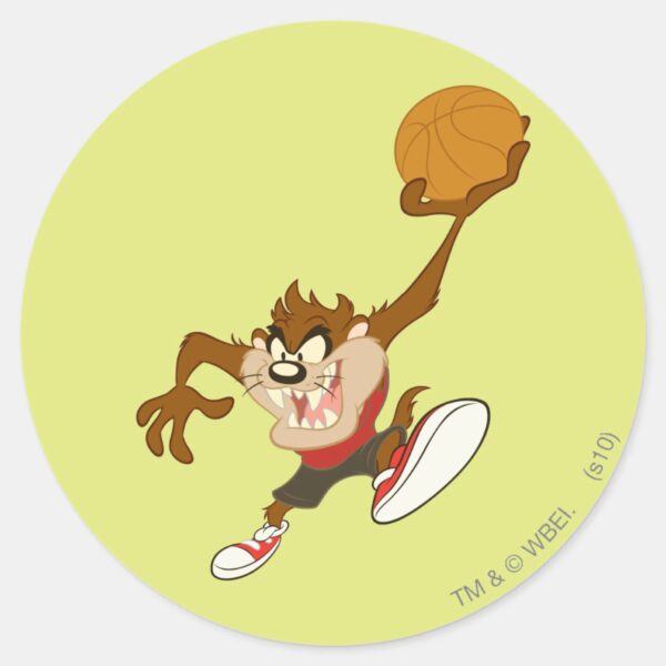 TAZ™_In_Your_Face_Classic_Round_Sticker_1 TAZ™ In Your Face Classic Round Sticker