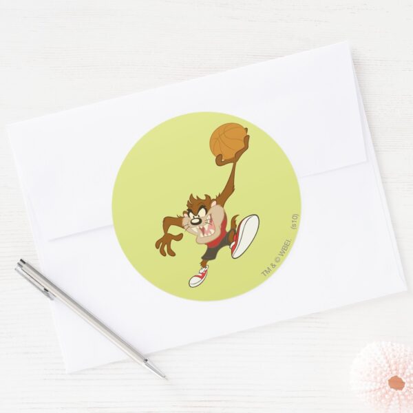 TAZ™_In_Your_Face_Classic_Round_Sticker_3 TAZ™ In Your Face Classic Round Sticker