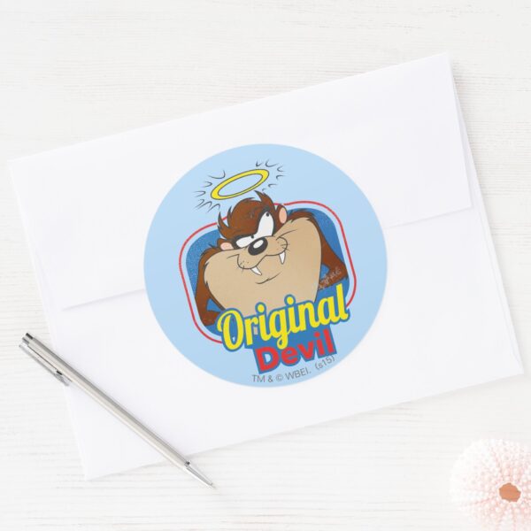 TAZ™_Original_Devil_Classic_Round_Sticker_3 TAZ™ Original Devil Classic Round Sticker