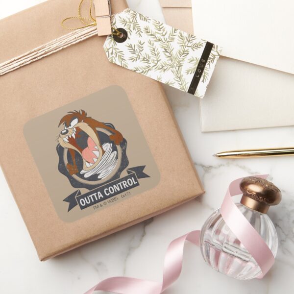 TAZ™_Outta_Control_Square_Sticker_5 TAZ™ Outta Control Square Sticker