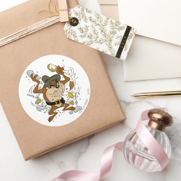 TAZ™_Plowing_Down_Classic_Round_Sticker_5 TAZ™ Plowing Down Classic Round Sticker