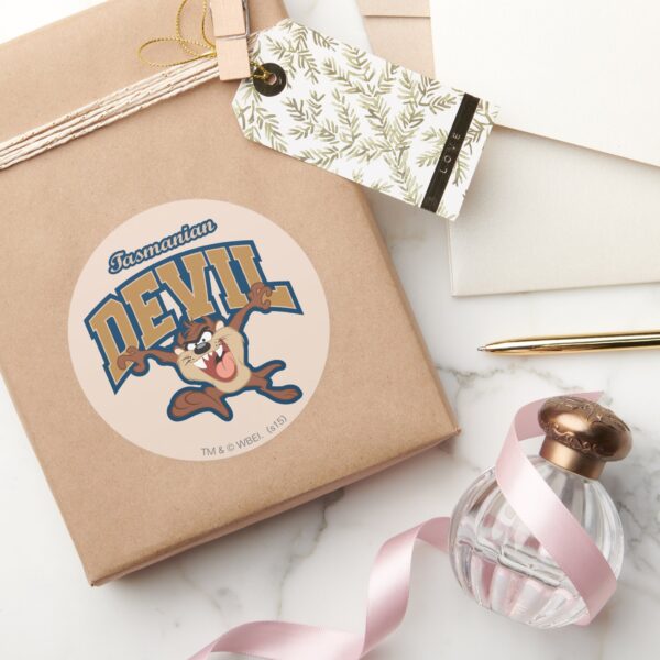 TAZ™_Tasmanian_Devil_Patch_Classic_Round_Sticker_5 TAZ™ Tasmanian Devil Patch Classic Round Sticker