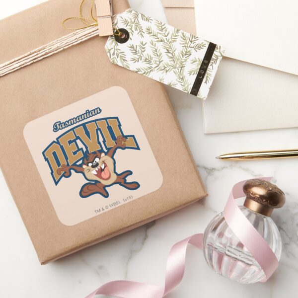 TAZ™_Tasmanian_Devil_Patch_Square_Sticker_5 TAZ™ Tasmanian Devil Patch Square Sticker