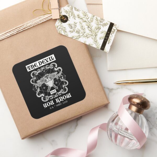 TAZ™_The_Devil_You_Know_Square_Sticker_5 TAZ™ The Devil You Know Square Sticker