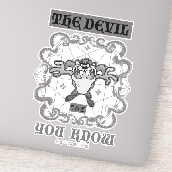 TAZ™_The_Devil_You_Know_Sticker_1 TAZ™ The Devil You Know Sticker