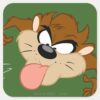 TAZ™_Tongue_Out_Square_Sticker_1 TAZ™ Tongue Out Square Sticker