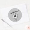 TAZ™ Yelling Expletives Classic Round Sticker