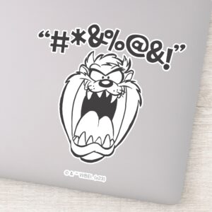 TAZ™_Yelling_Expletives_Sticker_1 TAZ™ Yelling Expletives Sticker