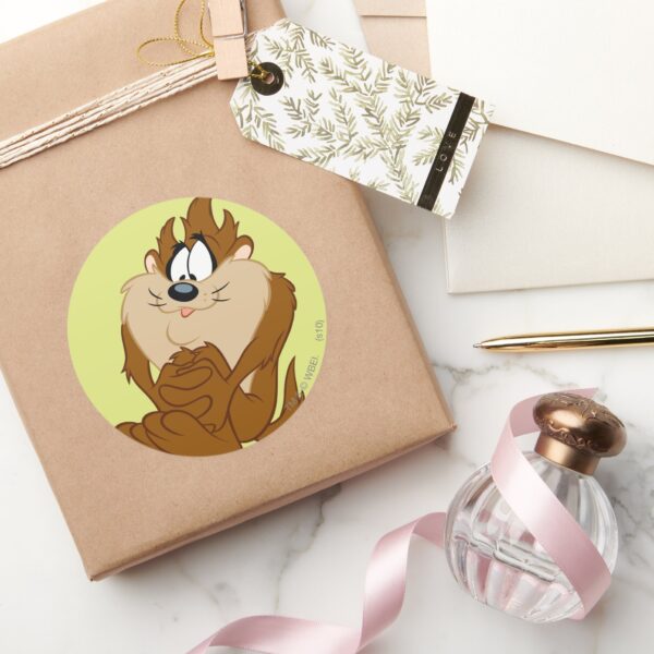 TAZ™_posing_4_Classic_Round_Sticker_5 TAZ™ Posing 4 Classic Round Sticker