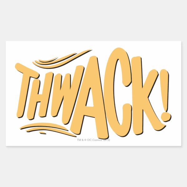 THWACK!_RECTANGULAR_STICKER_1 THWACK RECTANGULAR STICKER