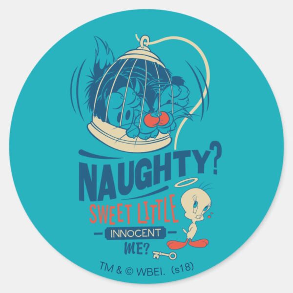 TWEETY™-_Sweet_Little_Innocent_Me__Classic_Round_Sticker_1 TWEETY™ Sweet Little Innocent Me Classic Round Sticker