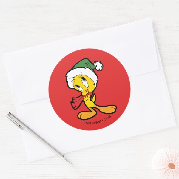 TWEETY™ Christmas Thoughts Classic Round Sticker