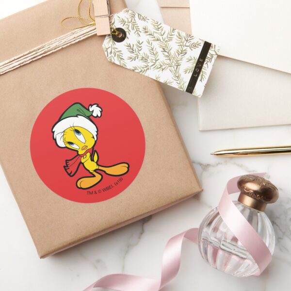 TWEETY™ Christmas Thoughts Classic Round Sticker