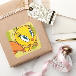 TWEETY™_Daydreaming_Square_Sticker_4 TWEETY™ Daydreaming Square Sticker