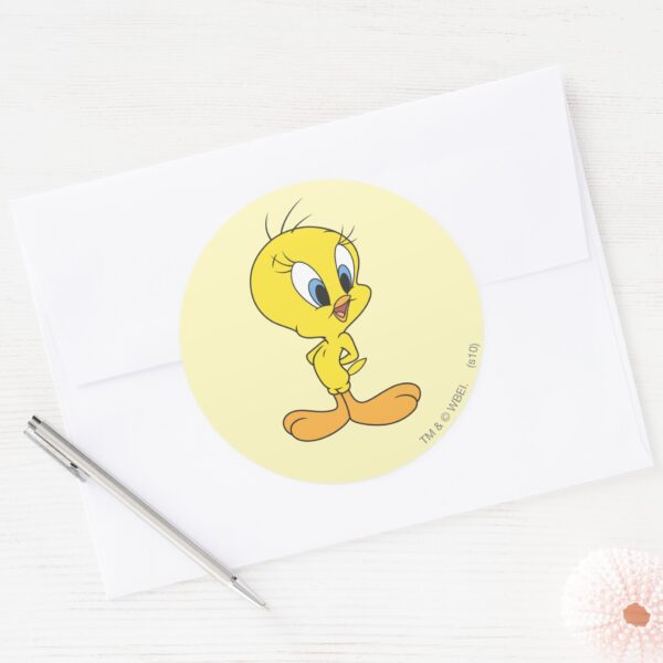 TWEETY™_Haha_Classic_Round_Sticker_3 TWEETY™ Haha Classic Round Sticker