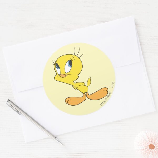 TWEETY™ Hmm Classic Round Sticker