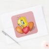 TWEETY™_Holding_Heart_Square_Sticker_3 TWEETY™ Holding Heart Square Sticker