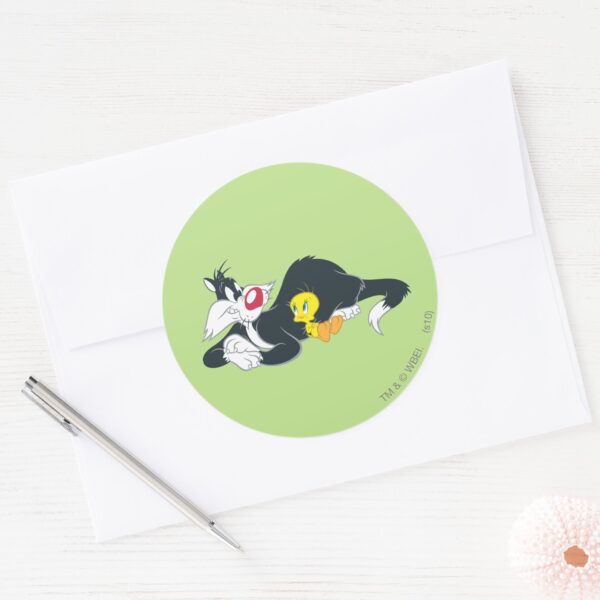 TWEETY™ In Action Pose 14 Classic Round Sticker