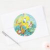TWEETY™_In_Blue_Wave_Classic_Round_Sticker_3 TWEETY™ In Blue Wave Classic Round Sticker