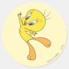 TWEETY™_See_Me_Fly_Classic_Round_Sticker_1 TWEETY™ See Me Fly Classic Round Sticker