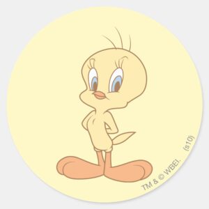 TWEETY™ Standing Up Straight Classic Round Sticker